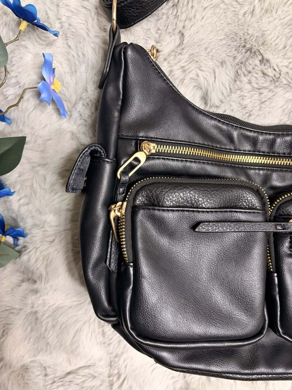 Y2K Vintage Black Cargo Hobo Bag - Shoulder Bag - 2000s Style